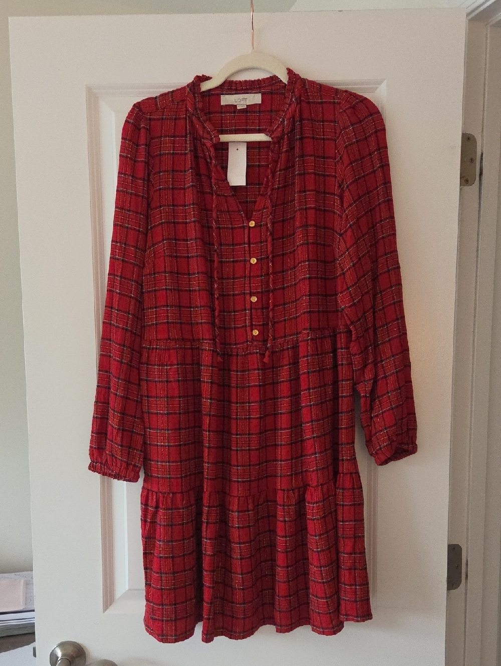 Loft Plaid Tunic Dress